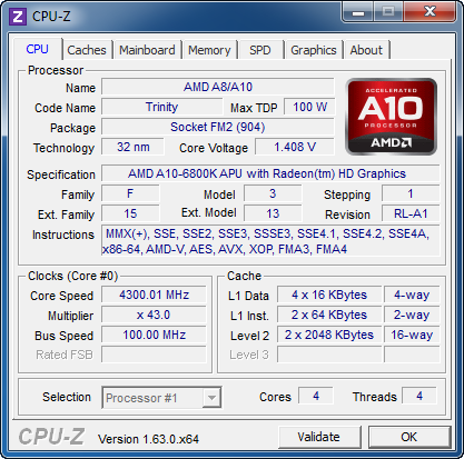 AMD CPUZ